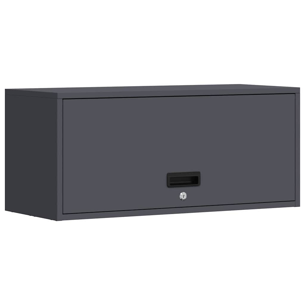 vidaXL Ντουλάπι τοίχου για γκαράζ Ανθρακί 80 x 33 x 35 εκ