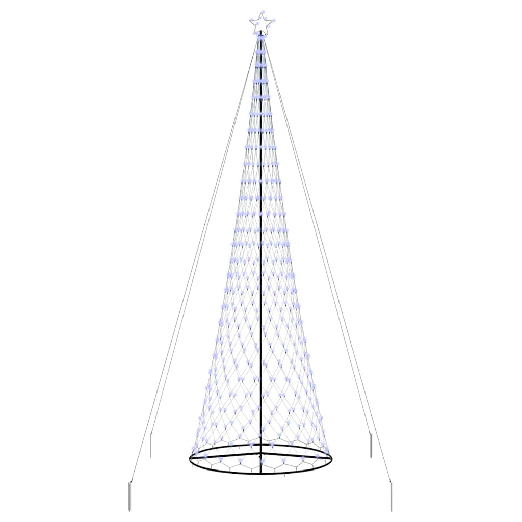 vidaXL LED Χριστουγεννιάτικο Δέντρο Μπλε 500 cm Μέταλλο