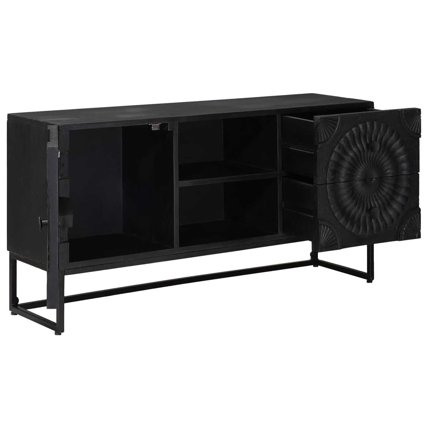 vidaXL Ντουλάπι TV Μαύρο 105 x 30 x 54 εκ