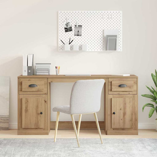 vidaXL Γραφείο με Ντουλάπι Artisan Oak Επεξεργασμένο Ξύλο