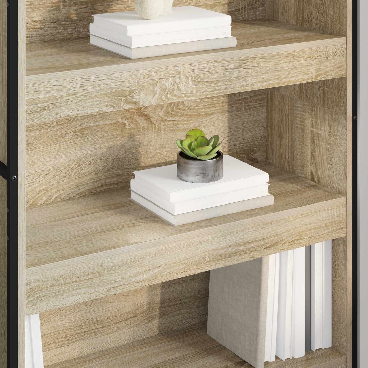vidaXL Βιβλιοθήκη 2 pcs Σονόμα 80 x 30 x 155 εκ Επεξεργασμένο ξύλο