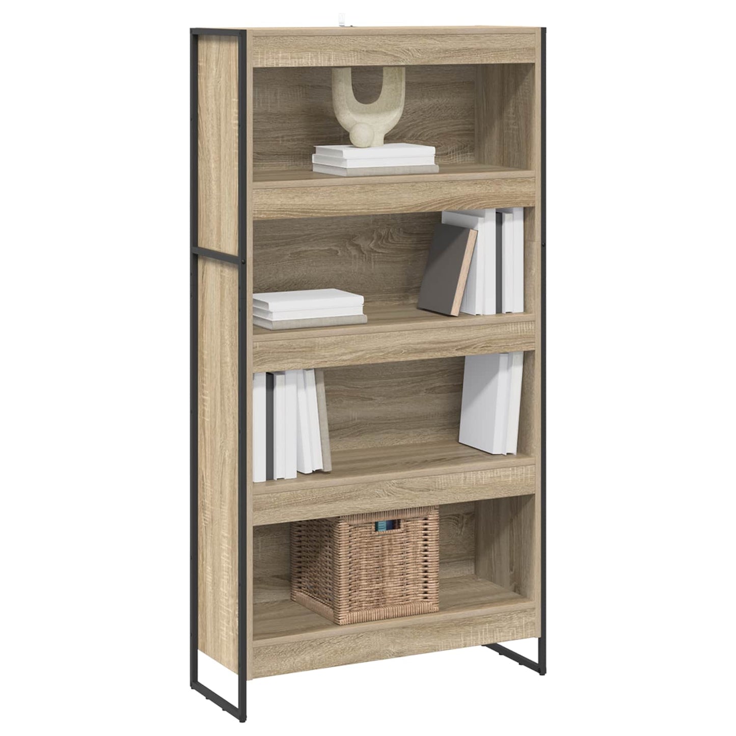 vidaXL Βιβλιοθήκη 2 pcs Σονόμα 80 x 30 x 155 εκ Επεξεργασμένο ξύλο