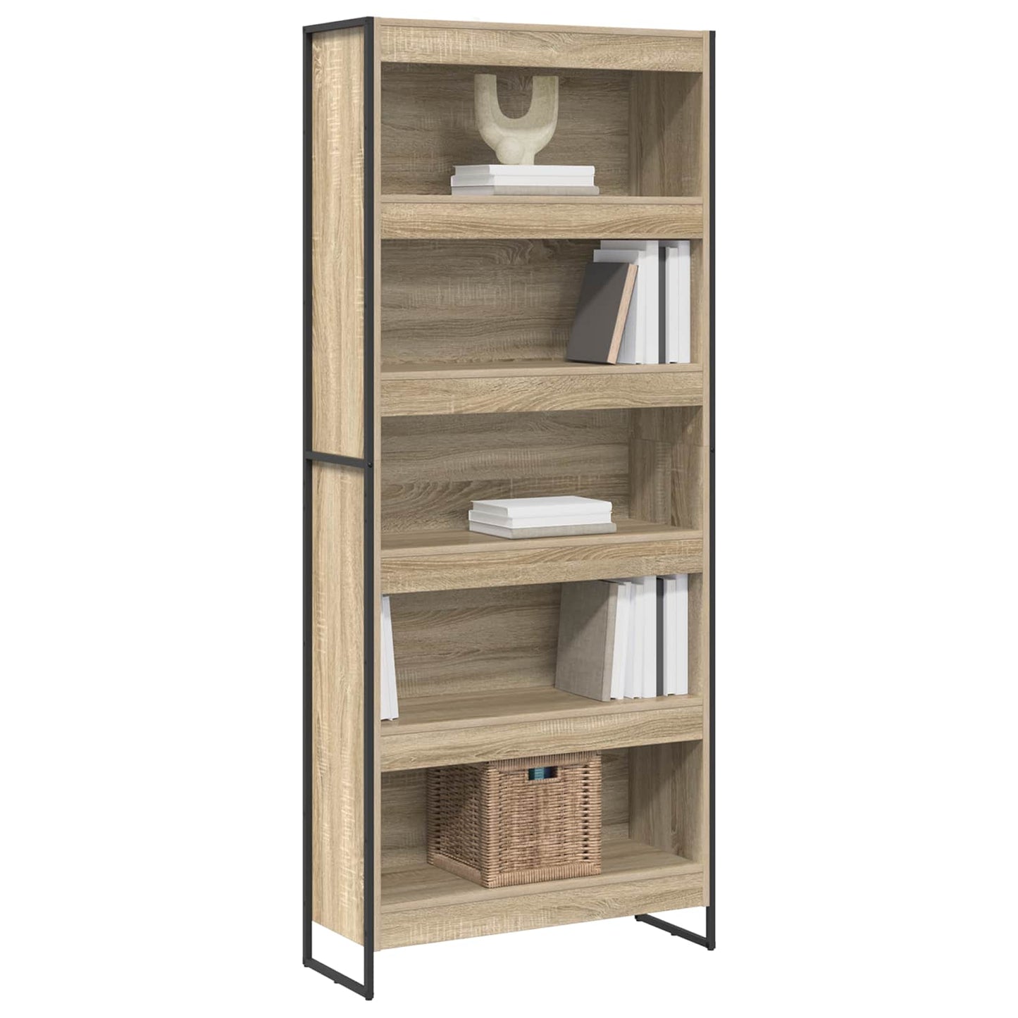 vidaXL Βιβλιοθήκη 2 pcs Σονόμα 80 x 30 x 155 εκ Επεξεργασμένο ξύλο