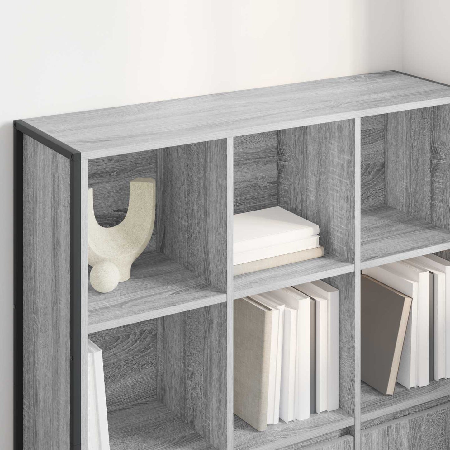 vidaXL Βιβλιοθήκη 99,5 x 30 x 108 εκ. Επεξεργασμένο Ξύλο Γκρίζο Σονομα