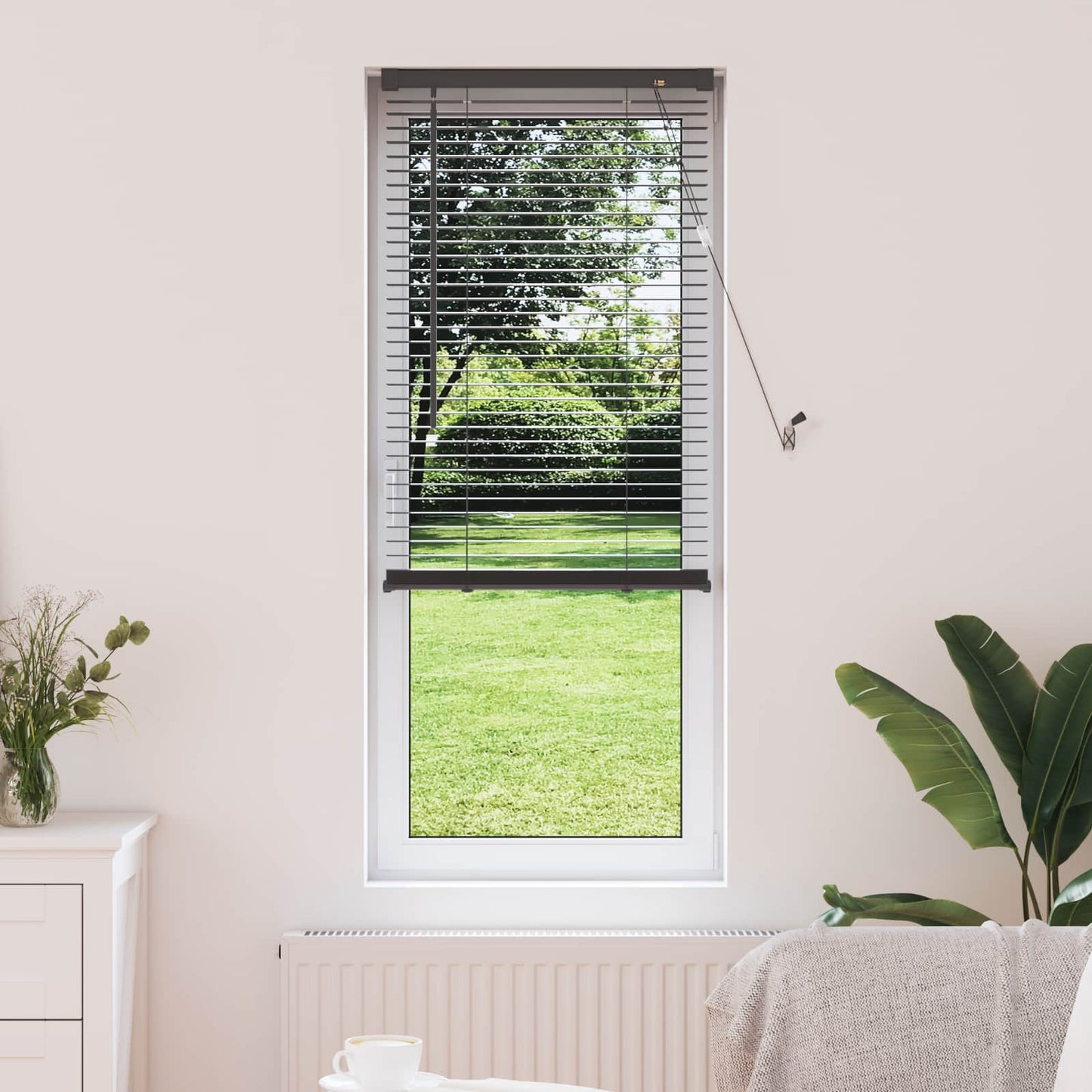 vidaXL Βενετσιάνικη Σκίαση Ασημί Γκρι 150 x 60 εκ PVC