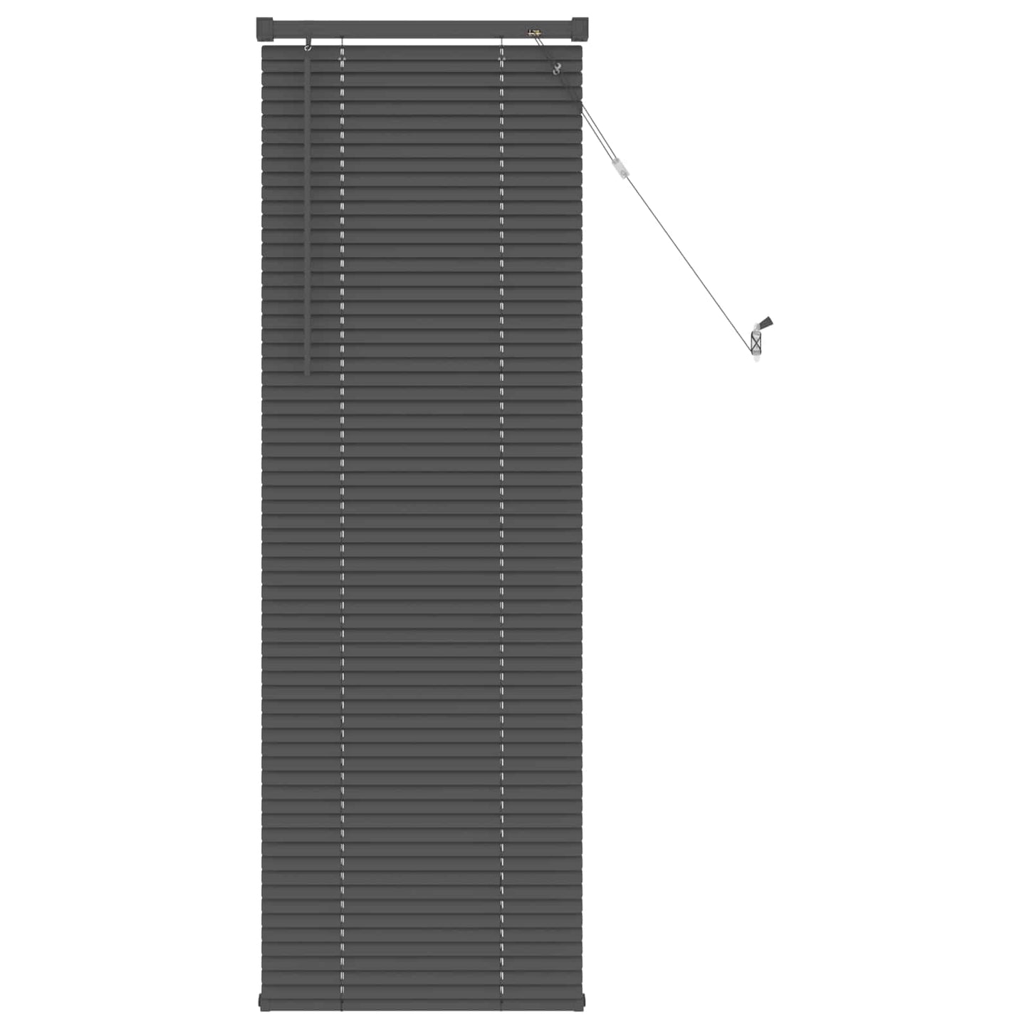 vidaXL Βενετσιάνικη Σκίαση Ασημί Γκρι 150 x 60 εκ PVC