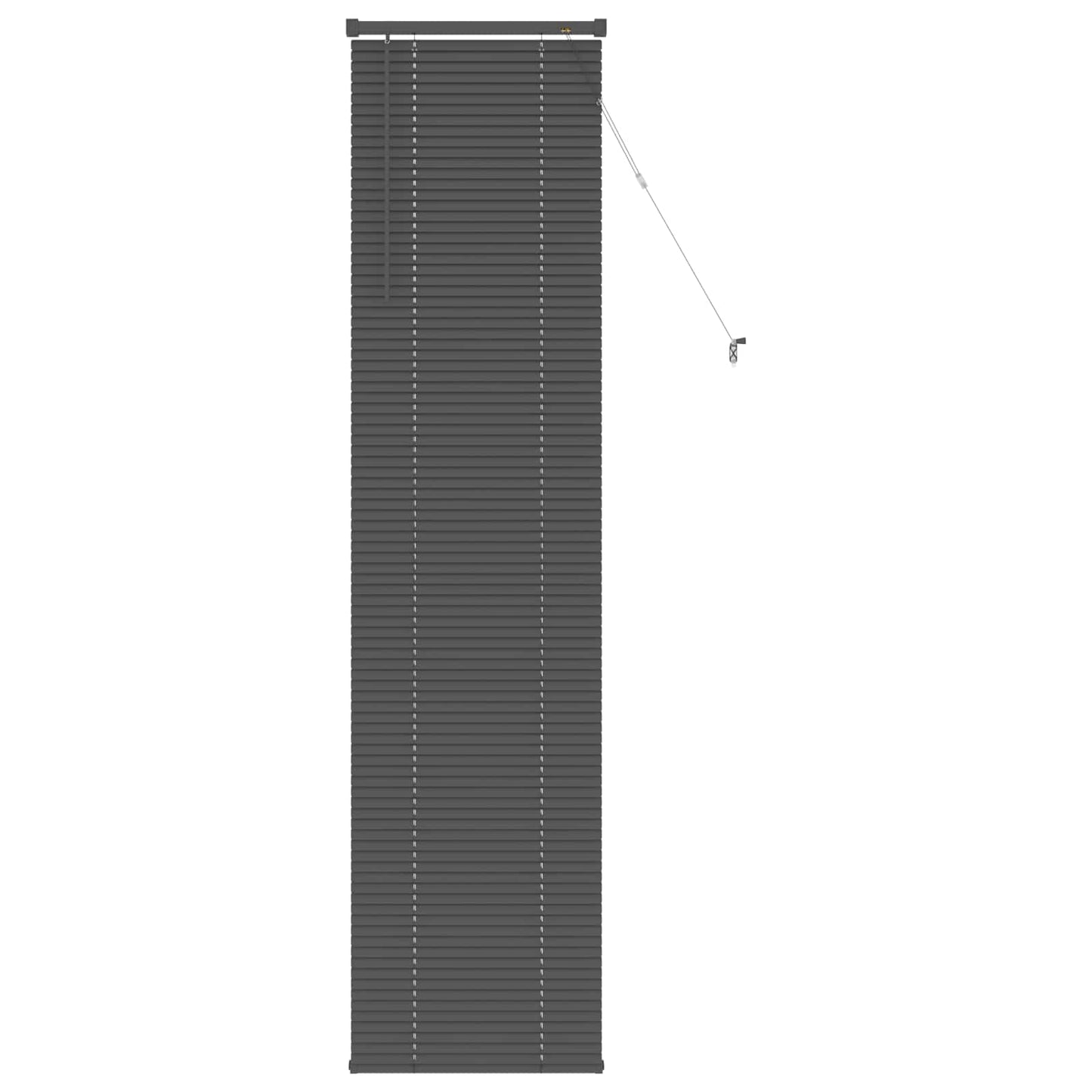 vidaXL Βενετσιάνικη Σκίαση Ασημί Γκρι 213 x 50 εκ PVC