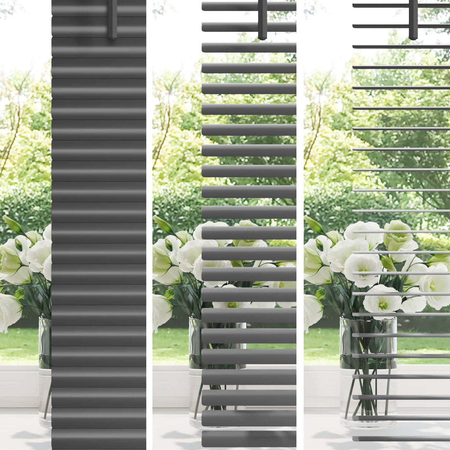 vidaXL Βενετσιάνικη Σκίαση Ασημί Γκρι 213 x 80 εκ PVC