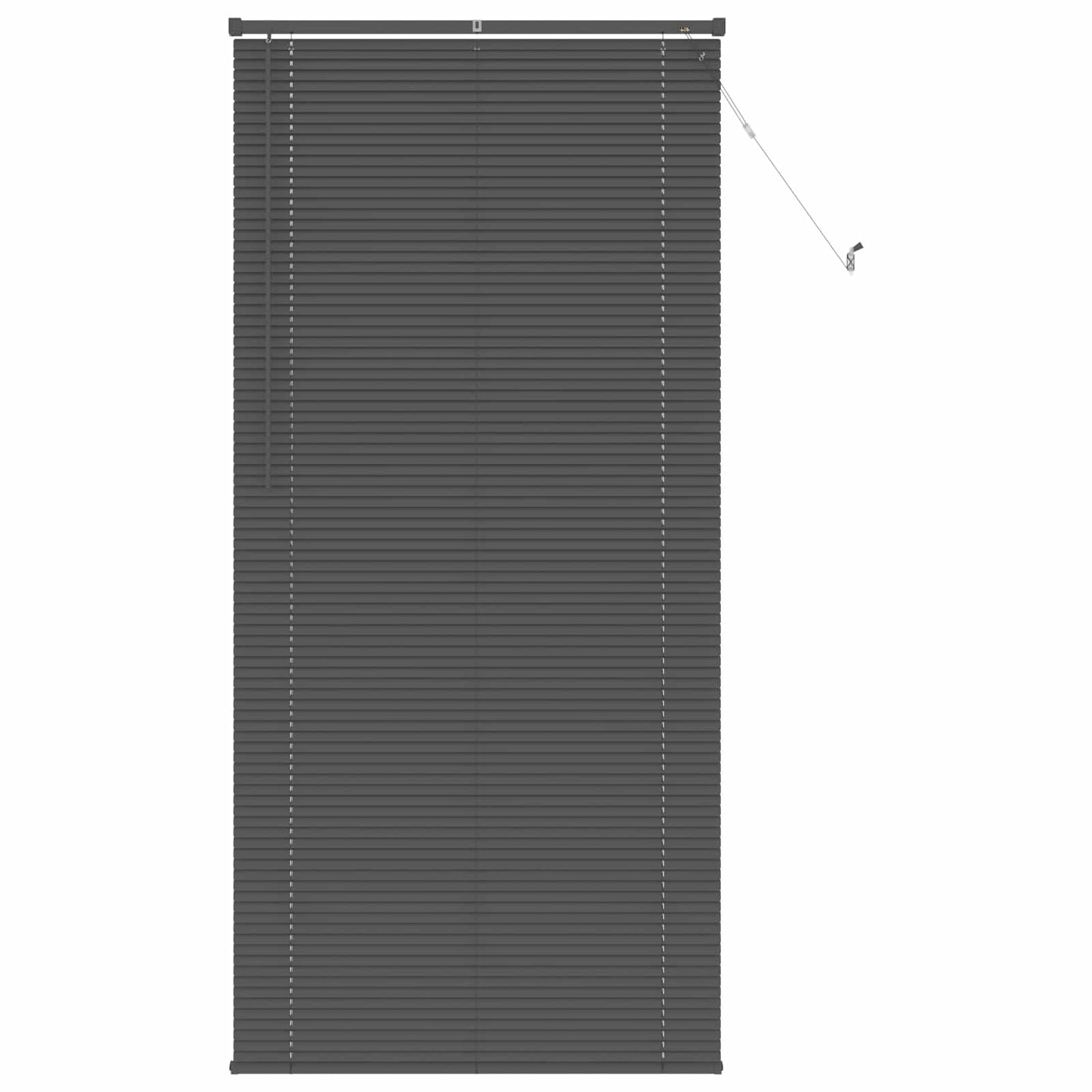 vidaXL Βενετσιάνικη Σκίαση Ασημί Γκρι 213 x 100 εκ PVC