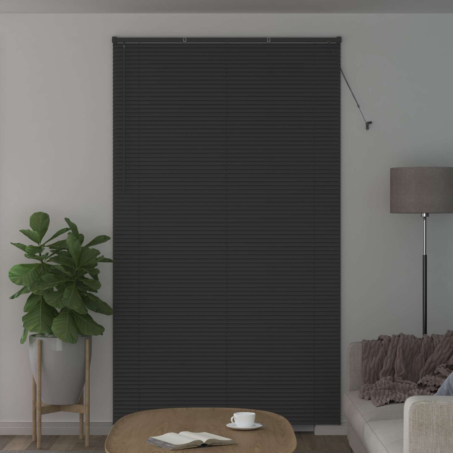 vidaXL Βενετσιάνικη Σκίαση Ασημί Γκρι 213 x 160 εκ PVC