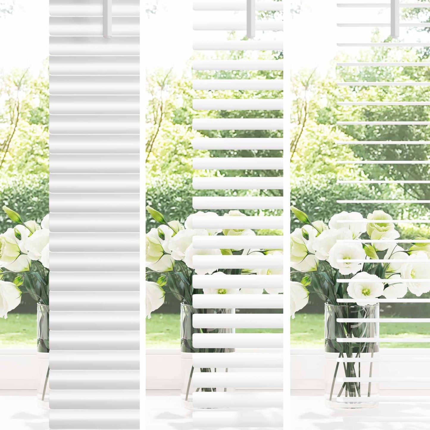 vidaXL Βενετσιάνικη Σκίαση Λευκός 213 x 130 εκ PVC