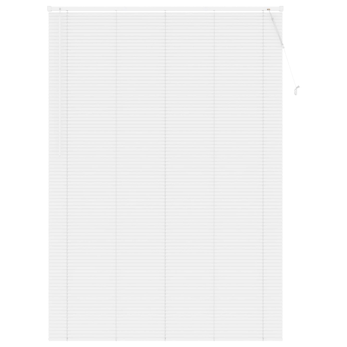 vidaXL Βενετσιάνικη Σκίαση Λευκός 213 x 150 εκ 25 mm PVC