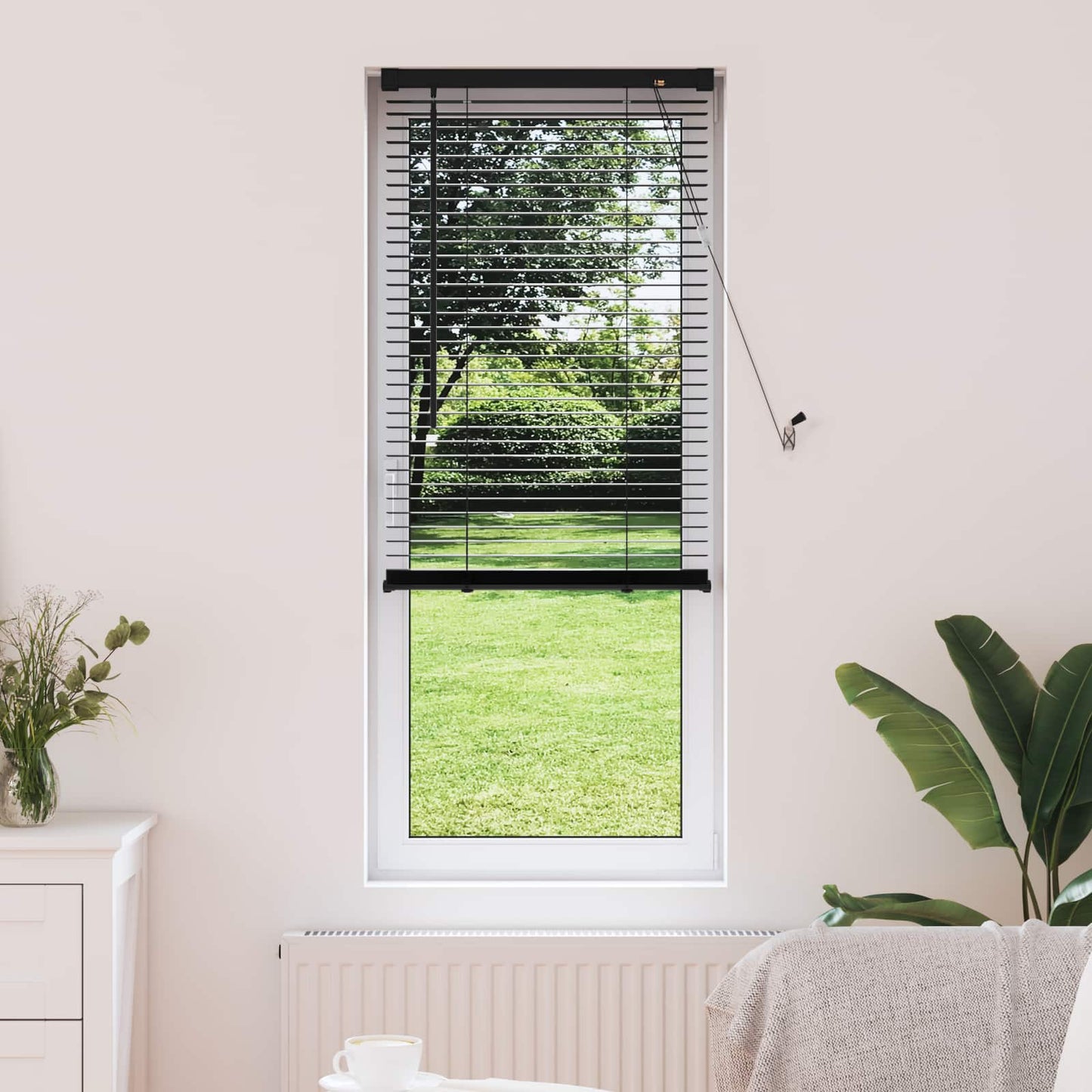 vidaXL Βενετσιάνικη Σκίαση Μαύρο 150 x 40 εκ PVC