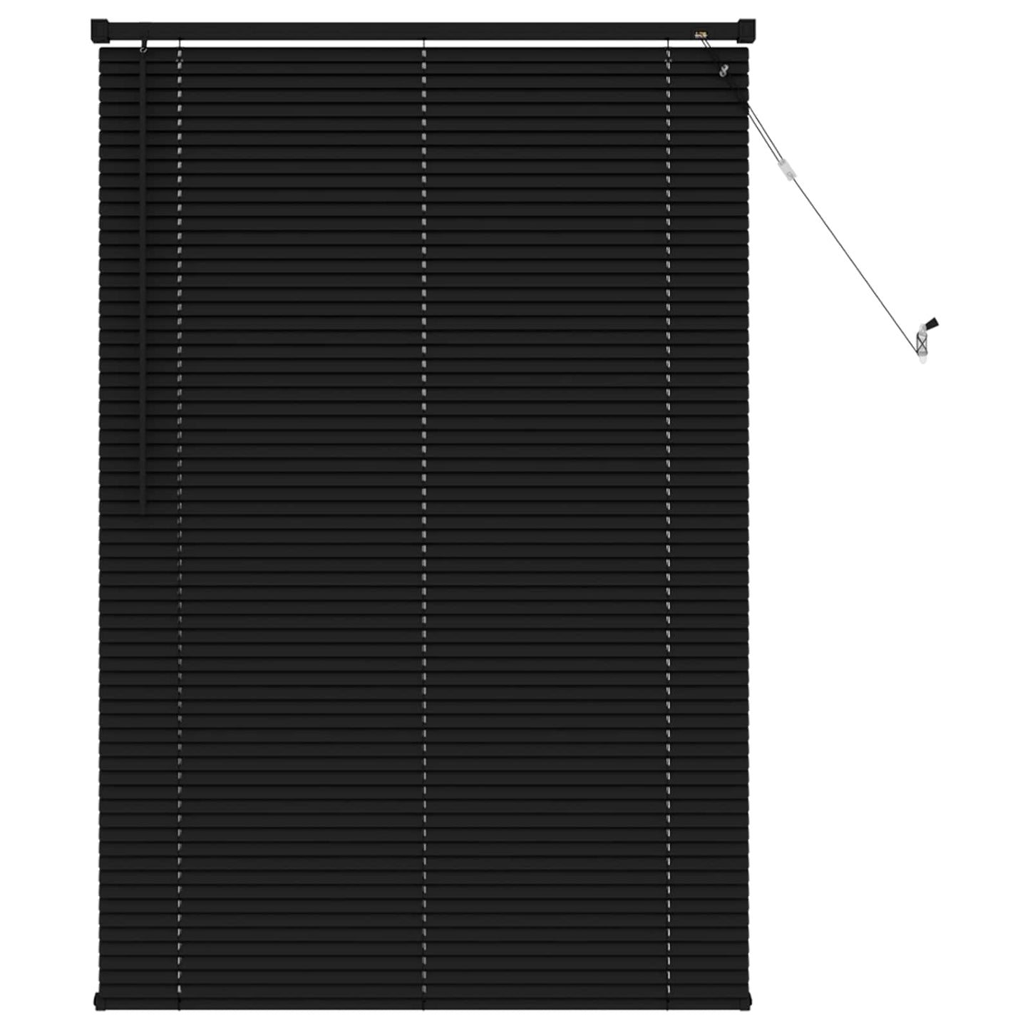 vidaXL Βενετσιάνικη Σκίαση Μαύρο 150 x 80 cm PVC