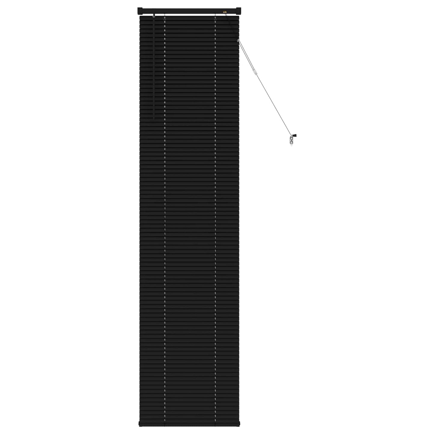 vidaXL Βενετσιάνικη Σκίαση Μαύρο 213 x 50 εκ PVC