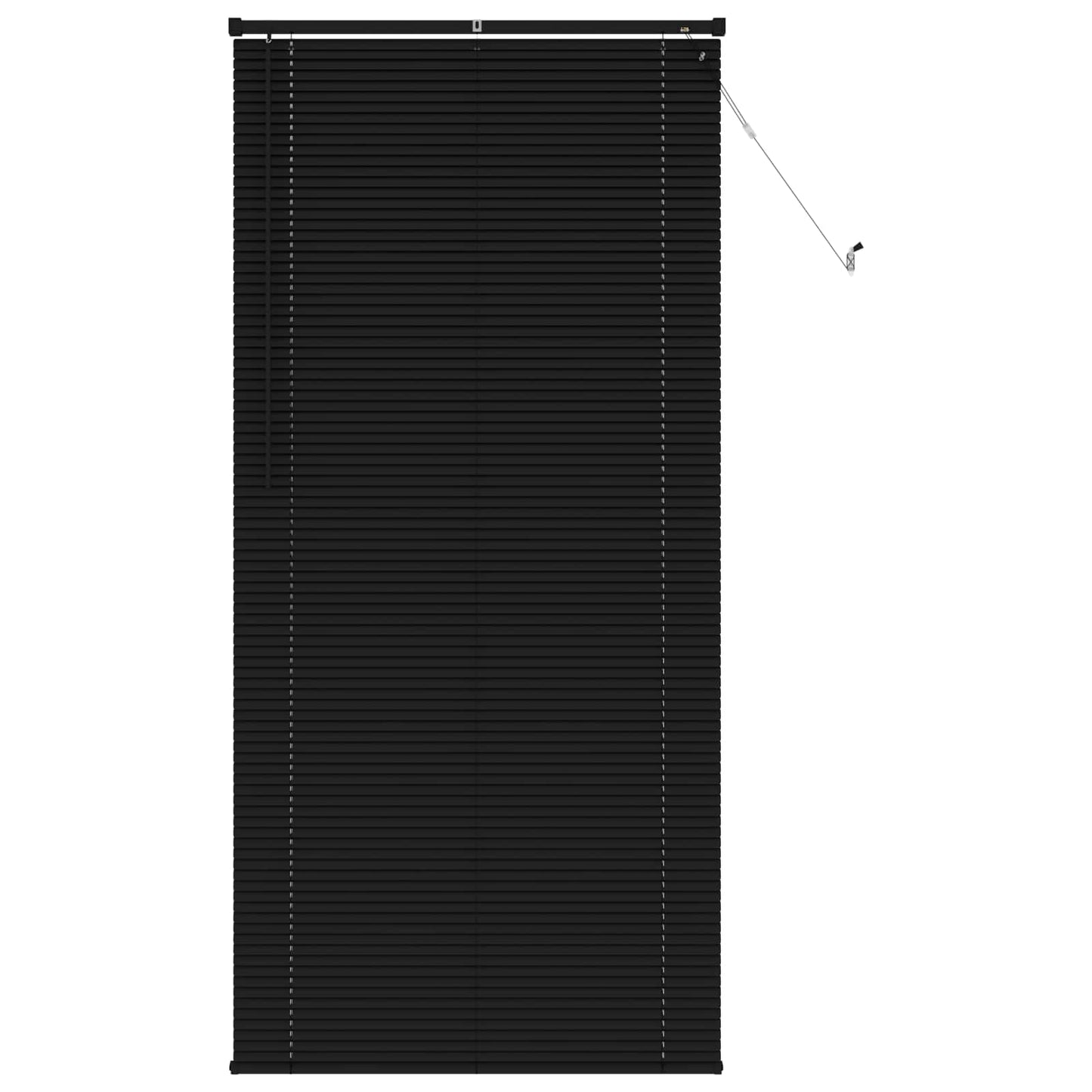 vidaXL Βενετσιάνικη Σκίαση Μαύρο 213 x 90 εκ PVC