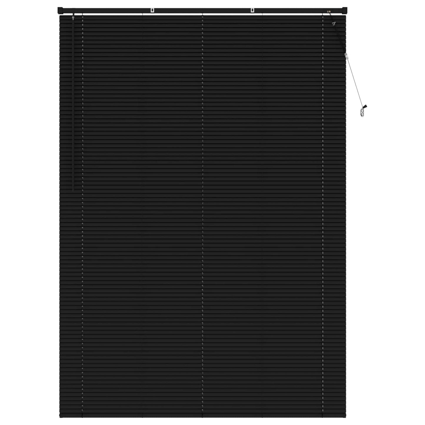 vidaXL Βενετσιάνικη Σκίαση Μαύρο 213 x 130 εκ 25 mm PVC