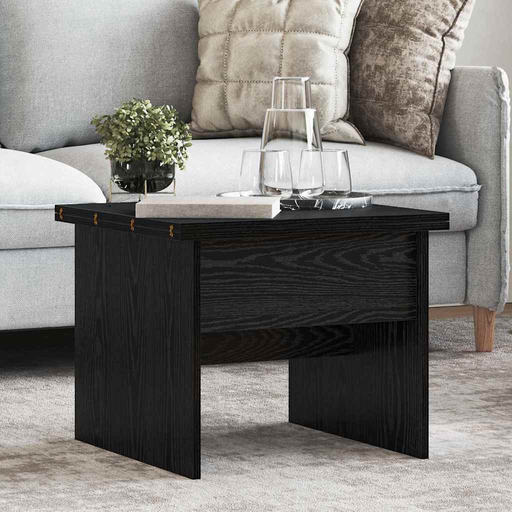 vidaXL Τραπεζάκι σαλονιού Μαύρη Οξυά 55 x 54,5 x 45 εκ