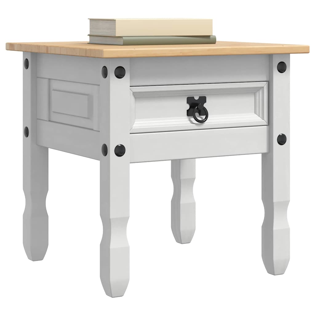 vidaXL End Table CORONA Λευκό 50 x 50 x 50 εκατοστά
