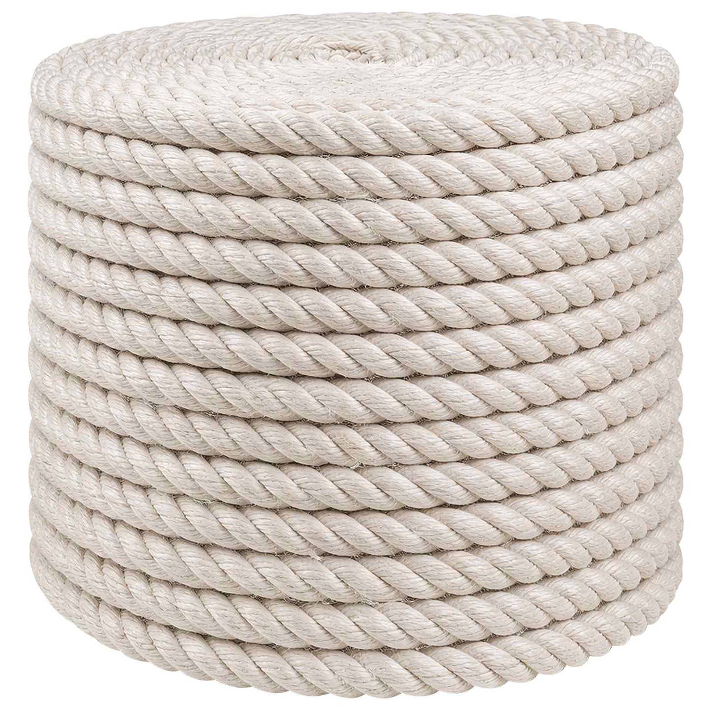 vidaXL Σχοινί Από Τζute 14 mm Λευκό 100% Τζούτα Tossa