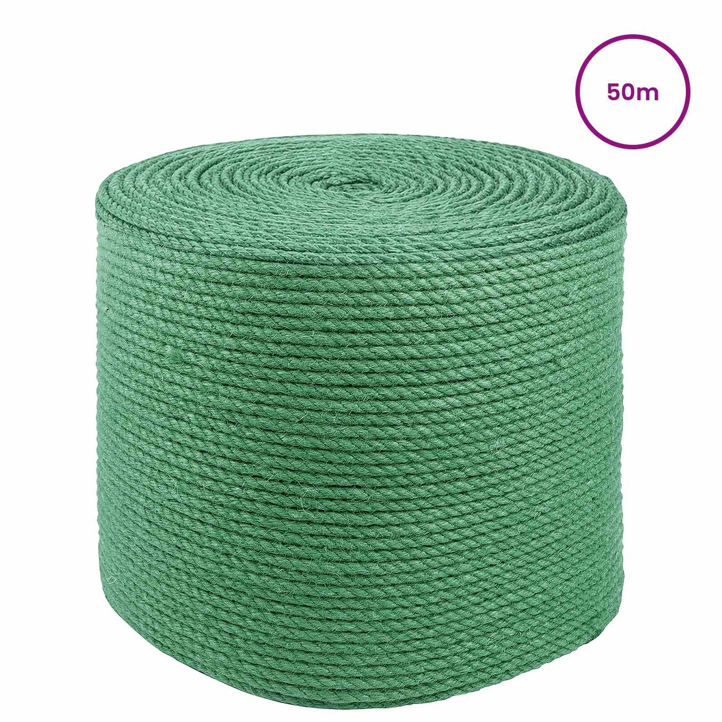vidaXL 4 mm Πράσινο 100% Τζούτα Tossa