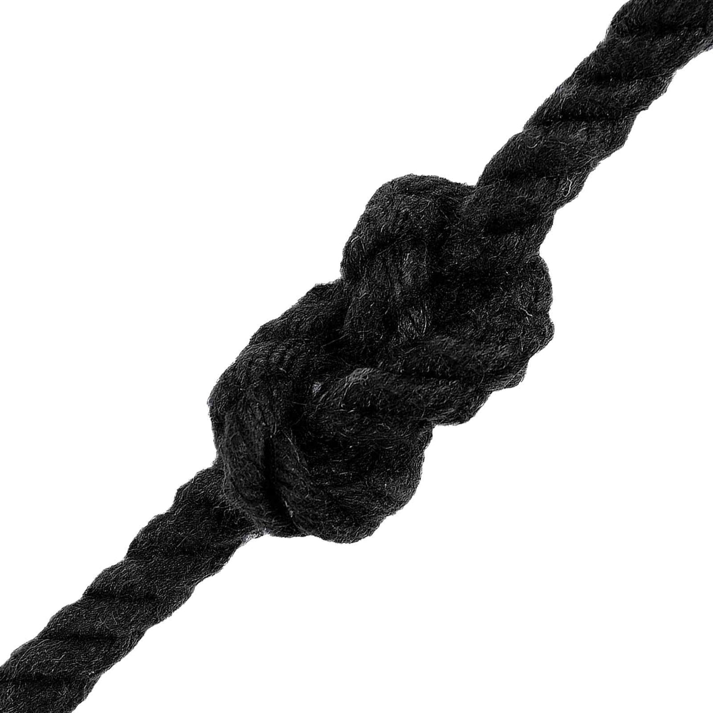 vidaXL Cotton Twine 4 mm 250 m Μαύρο 100% Βαμβάκι