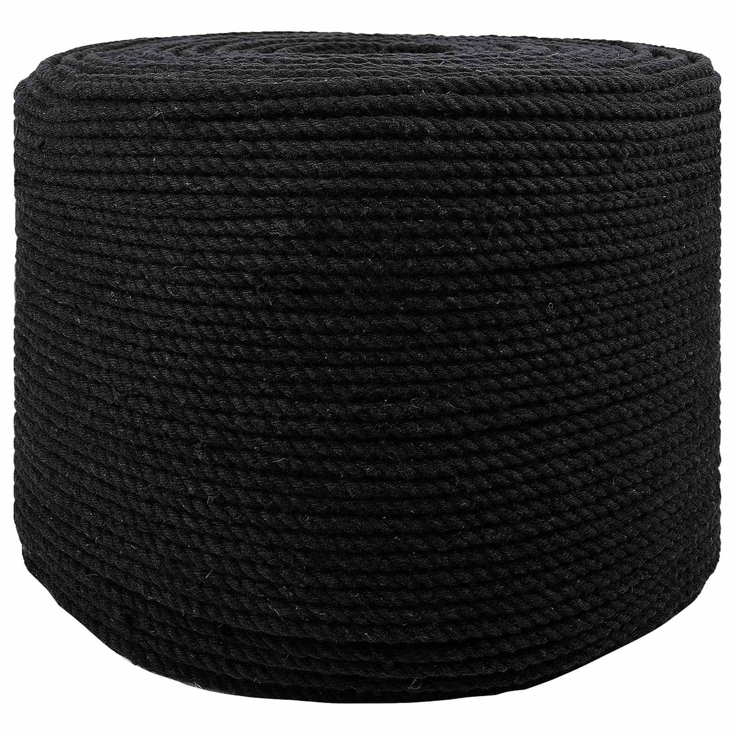 vidaXL Cotton Twine 4 mm 250 m Μαύρο 100% Βαμβάκι