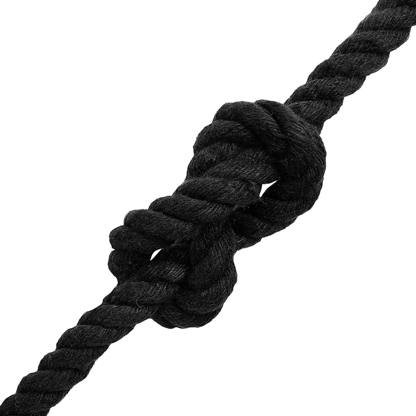 vidaXL Κωτόσχοινo 12 mm 50 m Μαύρο 100% Βαμβάκι