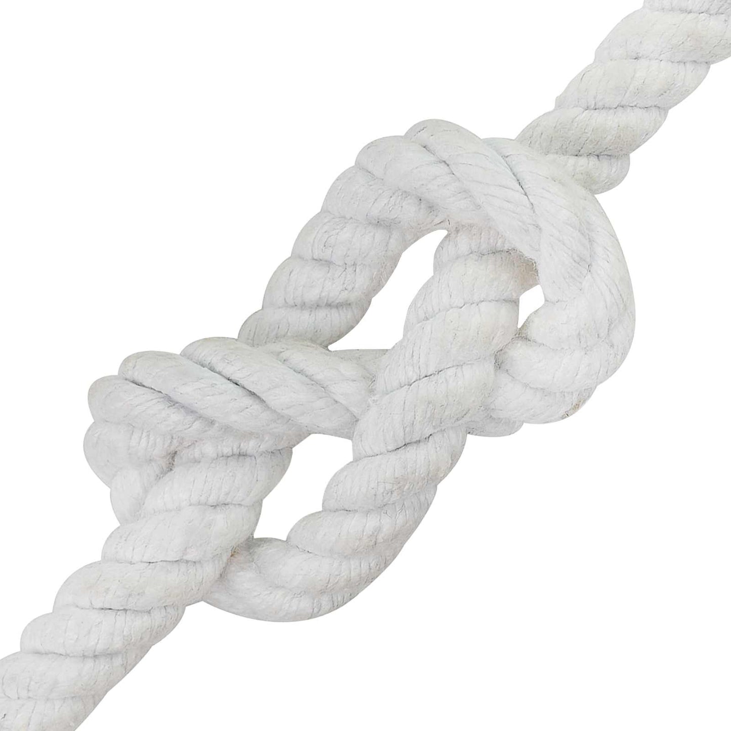 vidaXL Κωτόσχοινo 12 mm 250 m Λευκό 100% Βαμβάκι