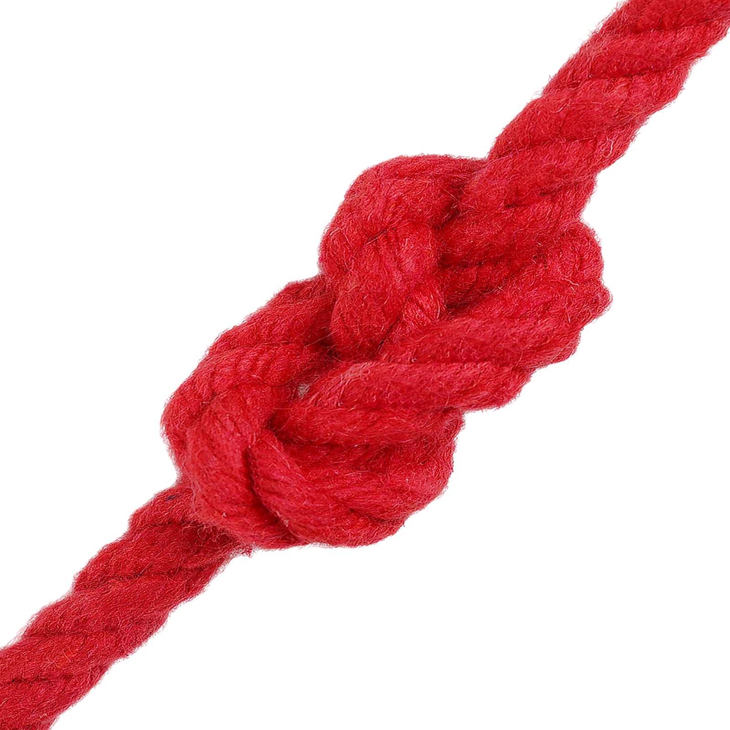 vidaXL Κωτόσχοινo 8 mm 25 m Κόκκινο 100% Βαμβάκι