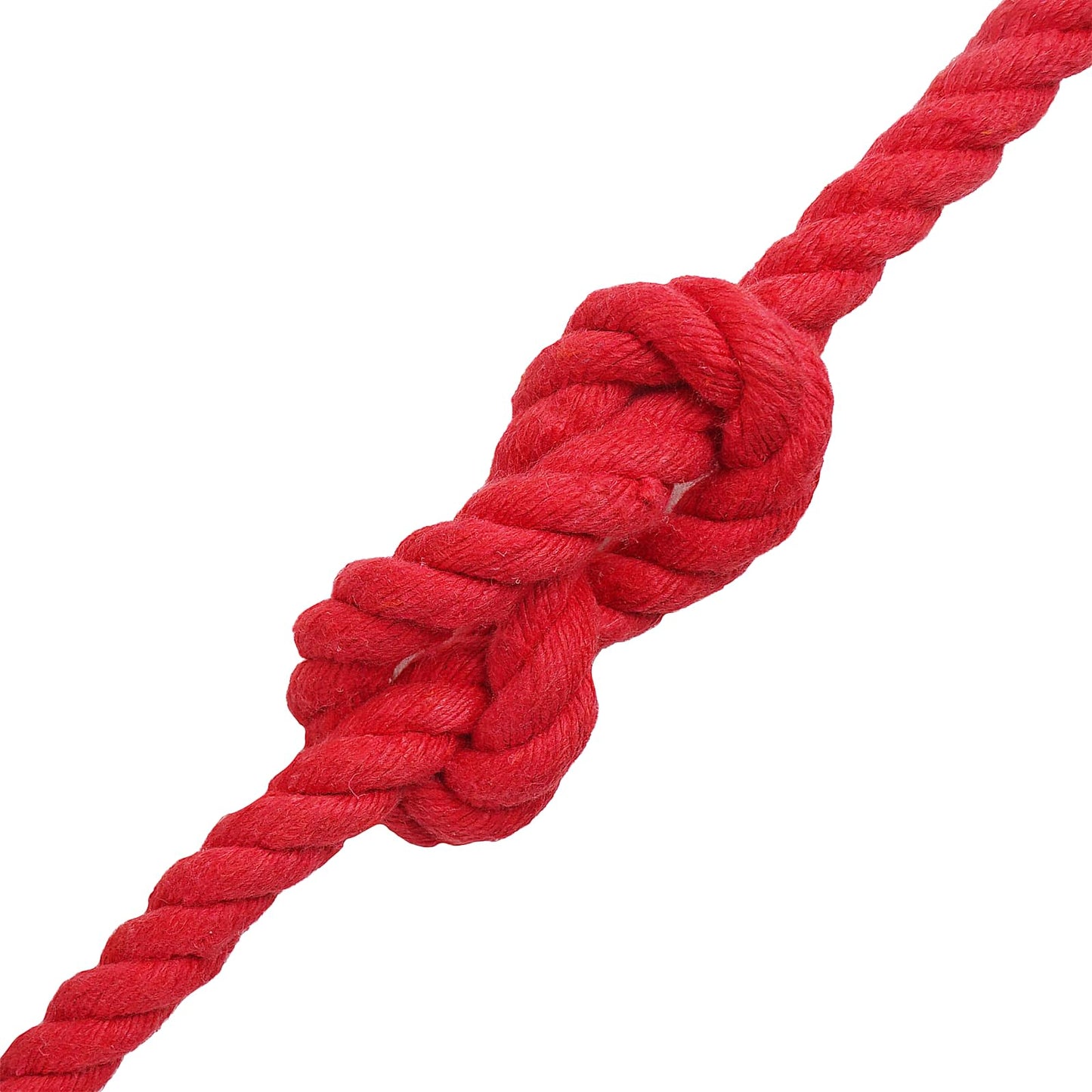 vidaXL Κωτόσχοινo 10 mm 25 m Κόκκινο 100% Βαμβάκι