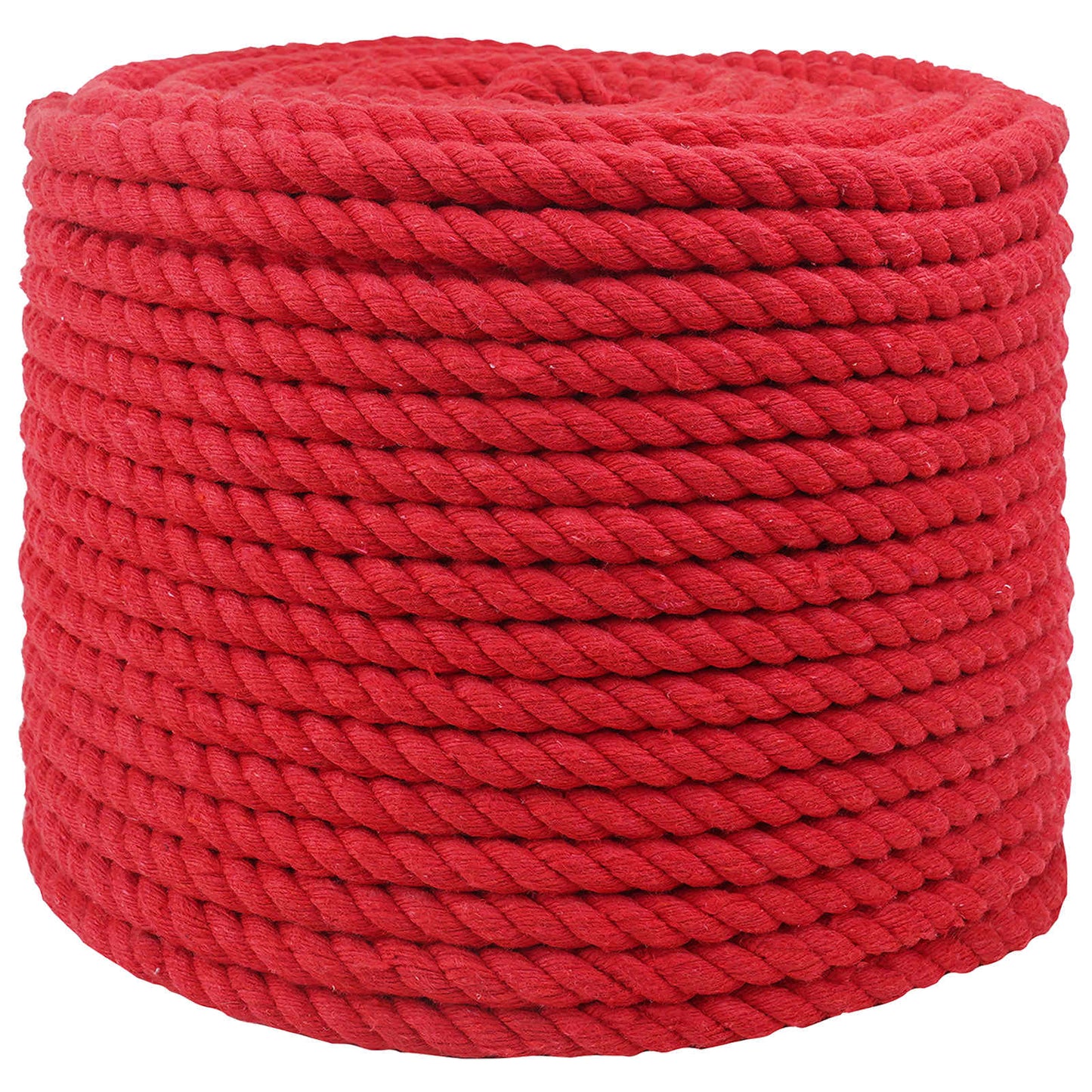 vidaXL Κωτόσχοινo 14 mm 25 m Κόκκινο 100% Βαμβάκι