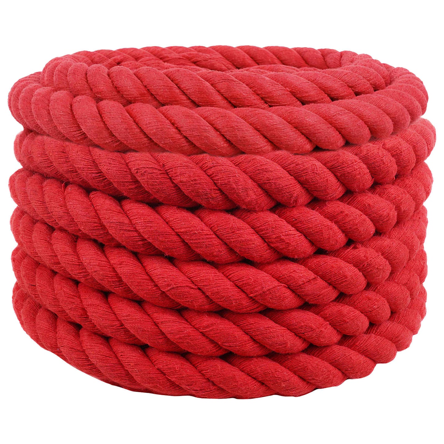 vidaXL Κωτόσχοινo 36 mm 10 m Κόκκινο 100% Βαμβάκι