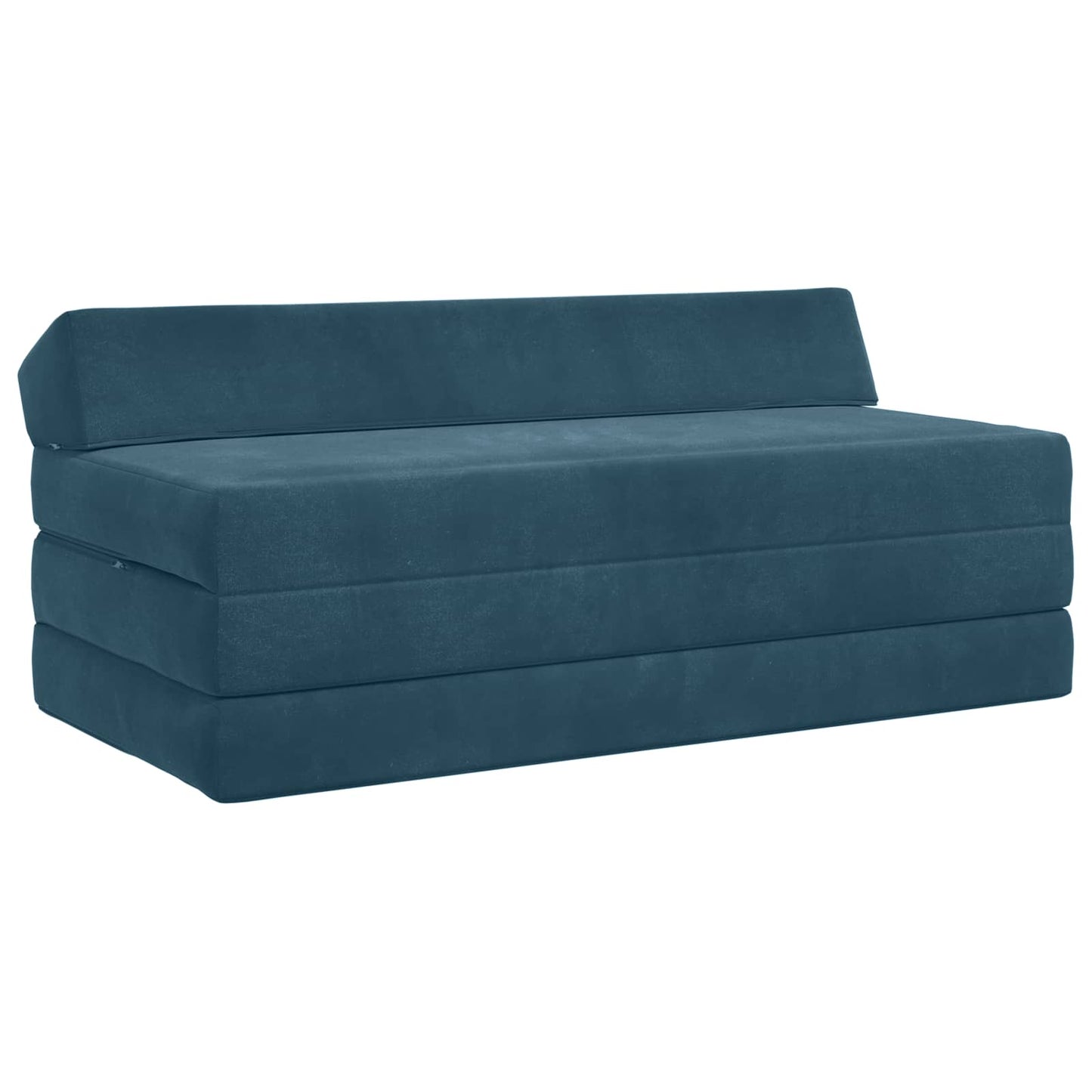 vidaXL Κρεβάτι Καναπέ Αναδιπλούμενο Μπλε 120 x 60 x 49 cm Ύφασμα