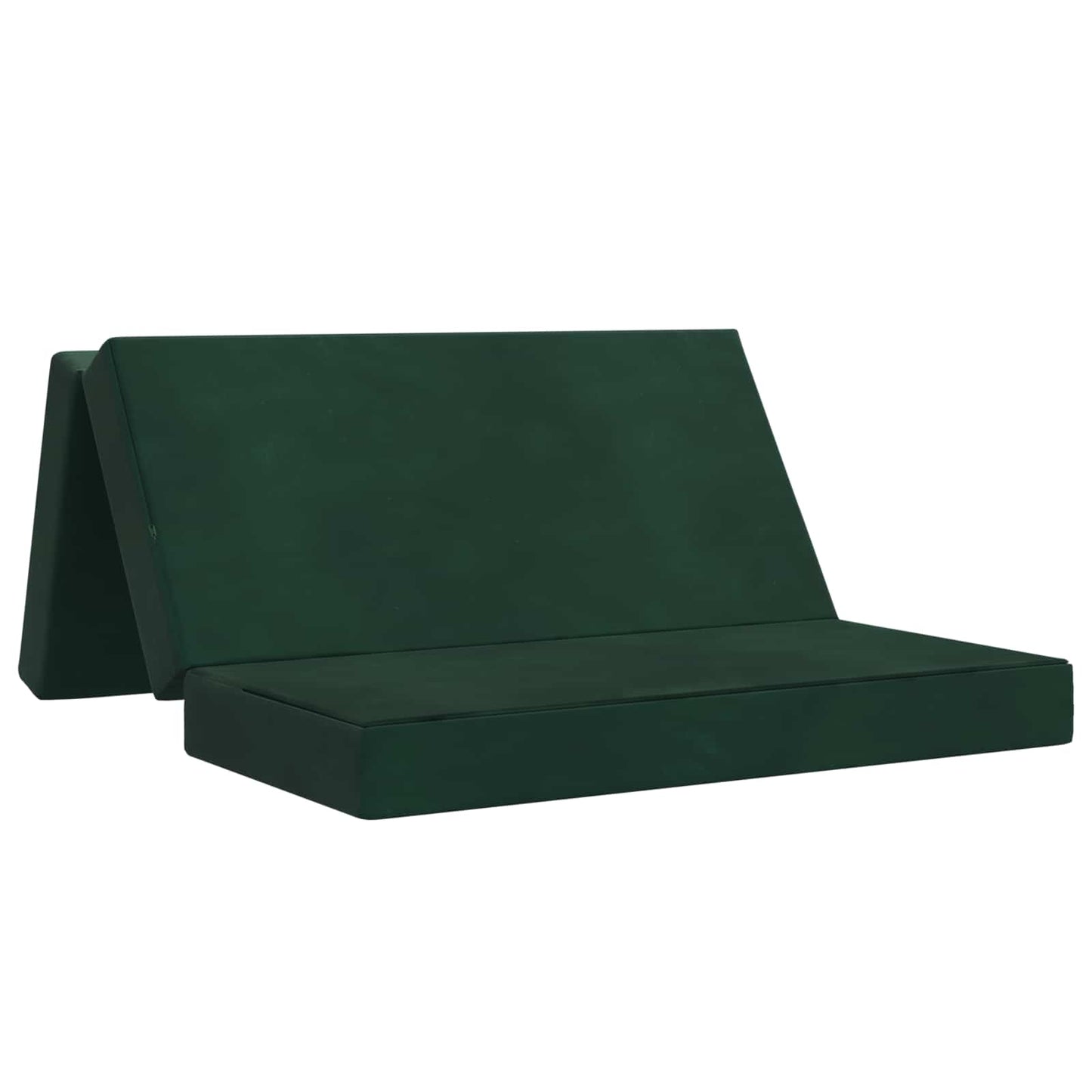 vidaXL Κρεβάτι Καναπέ Αναδιπλούμενο 140 x 67 x 45 cm Σκούρο Πράσινο