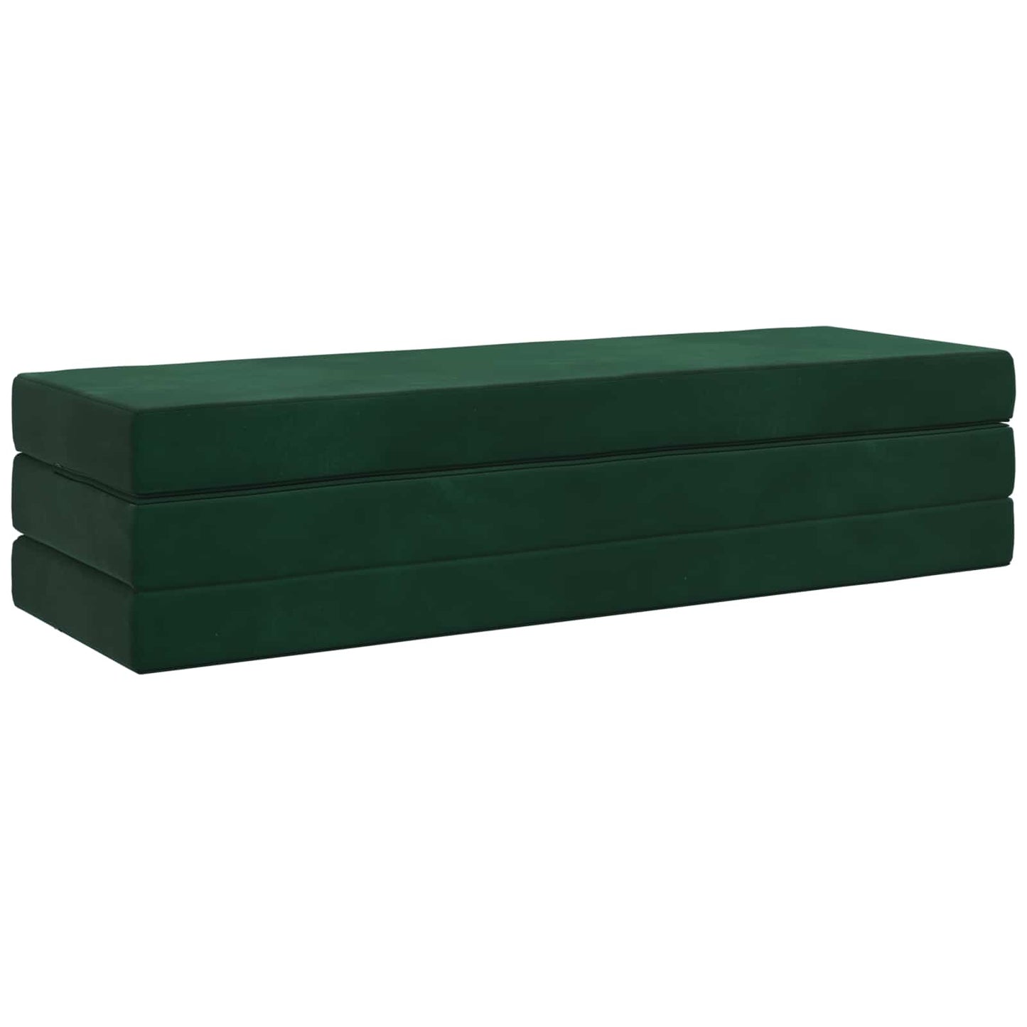 vidaXL Κρεβάτι Καναπέ Αναδιπλούμενο 180 x 67 x 45 cm Σκούρο Πράσινο