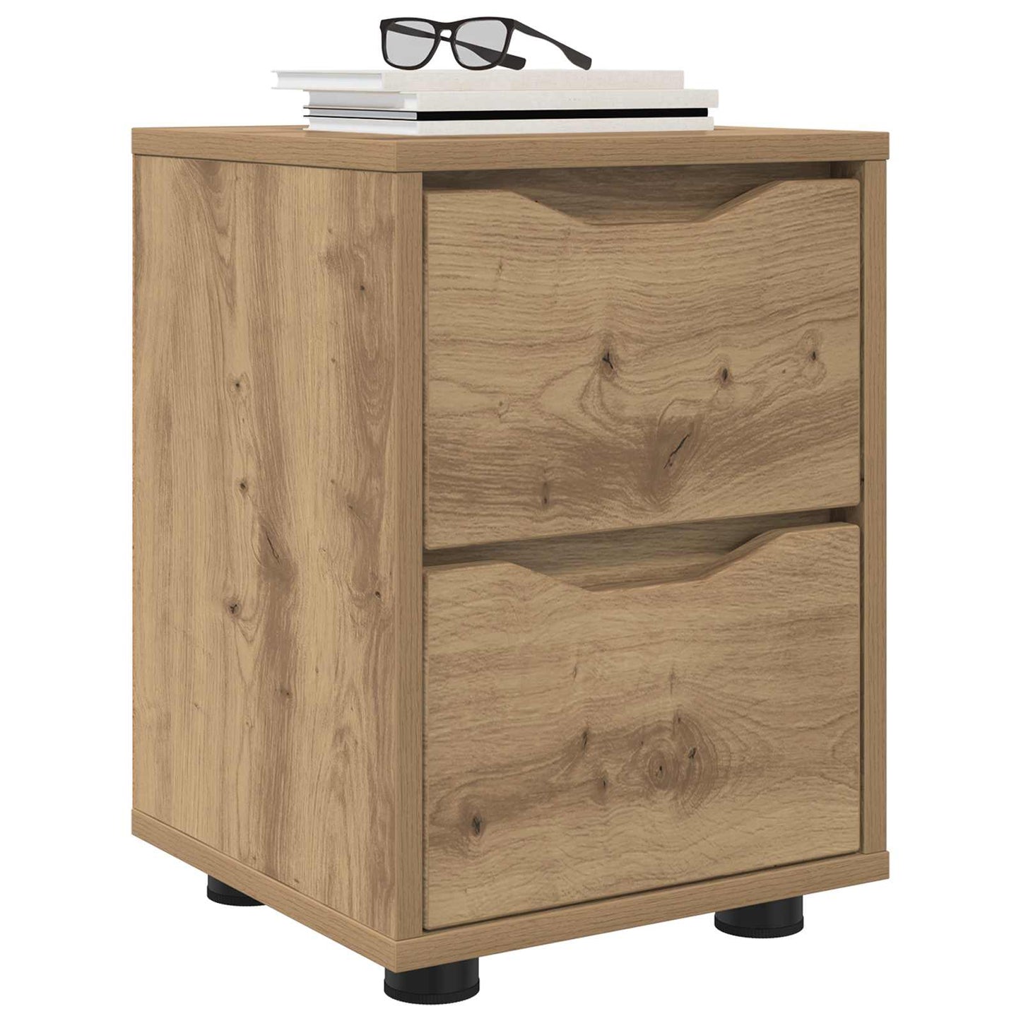 vidaXL Κομοδίνα 2 τμχ. Artisan Oak 30,5 x 30 x 43 εκ
