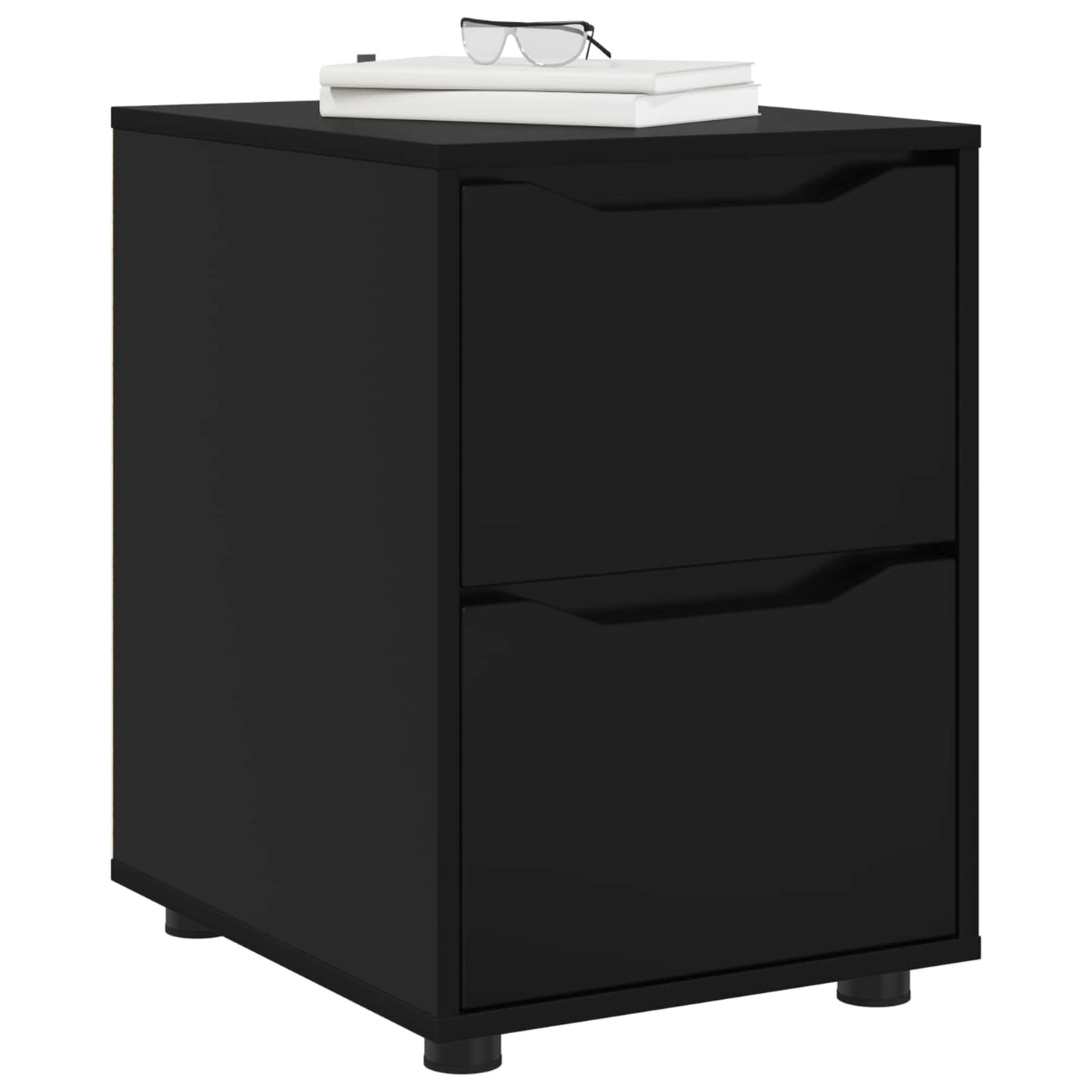 vidaXL Ντουλάπι αποθήκευσης 40 x 48 x 57 εκ Επεξεργασμένο Ξύλο Μαύρο