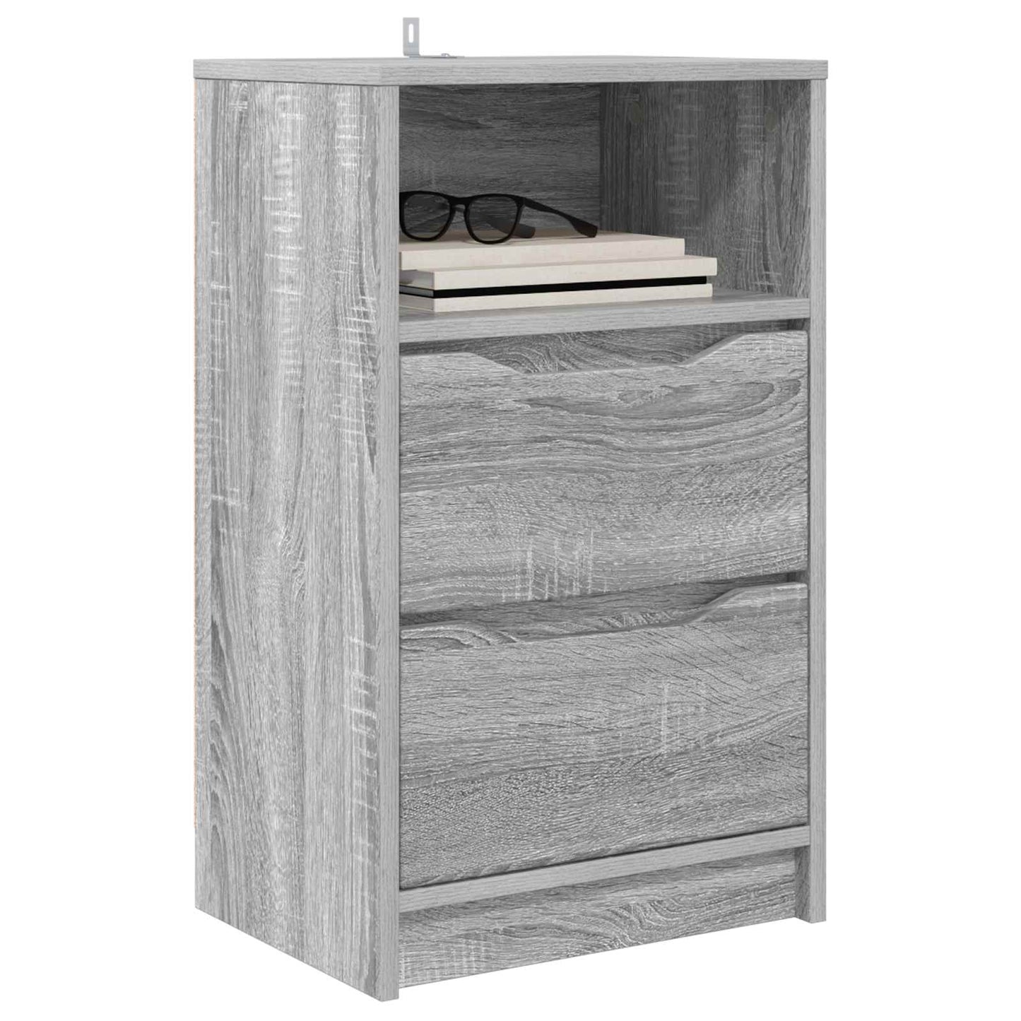 vidaXL Κομοδίνο Γκρι Sonoma 40 x 30 x 67 cm Επεξεργασμένο Ξύλο