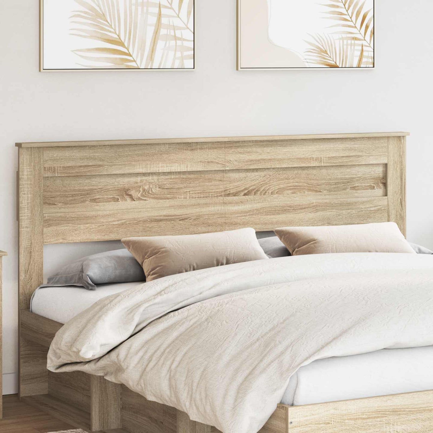vidaXL Κεφαλάρι με κεφαλάρι Δρύς Sonoma 180 cm Επεξεργασμένο ξύλο