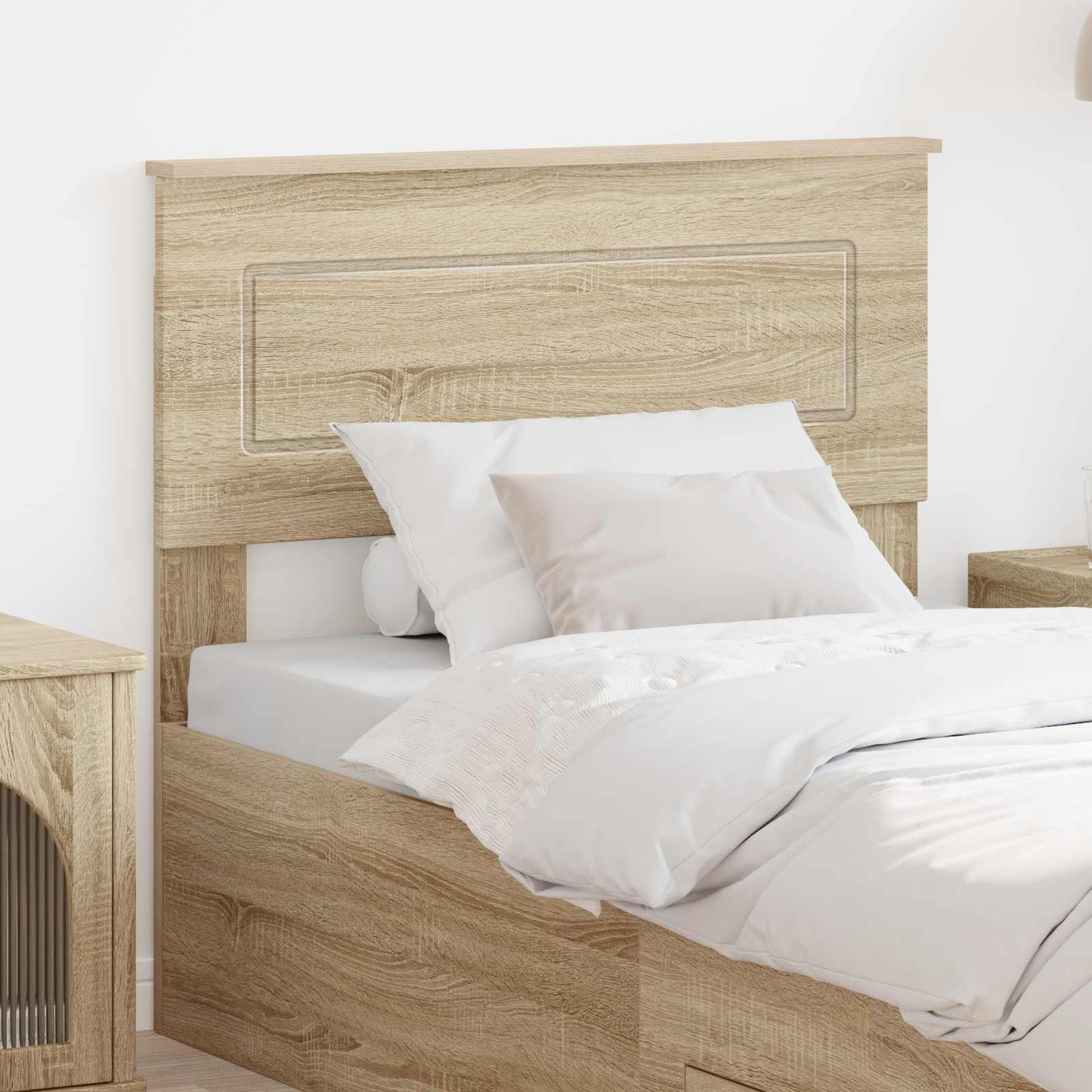vidaXL Κεφαλάρι με κεφαλάρι Δρύς Sonoma 80 cm Επεξεργασμένο ξύλο