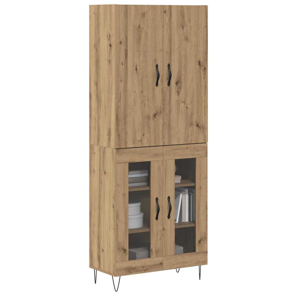 vidaXL Highboard 2 τμχ. Artisan Oak 69,5 x 34 x 180 εκ.