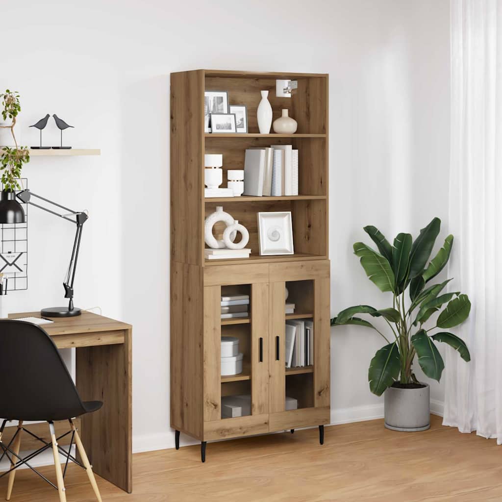 vidaXL Highboard Artisan Oak 69,5 x 34 x 180 εκ.