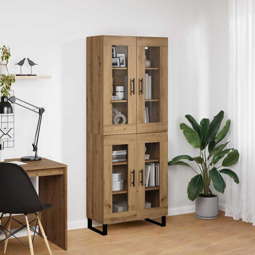 vidaXL Highboard 2 τμχ. Artisan Oak 69,5 x 34 x 180 εκ.