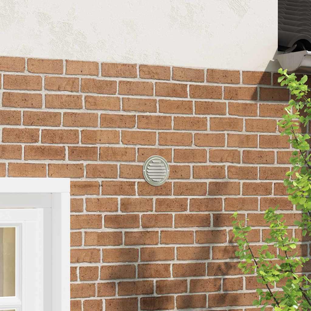 vidaXL Καπάκια Αερισμού 4 pcs Ασημί 100 mm Ανοξείδωτο ατσάλι