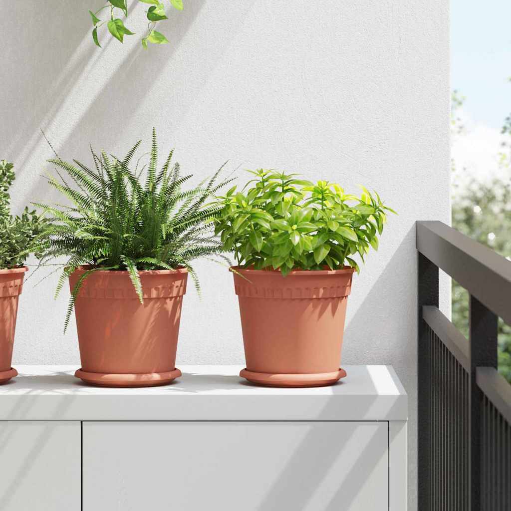 vidaXL Γλάστρες φυτών 24 pcs Κεραμιδί Ø 19 x 16 εκ Πλαστικό