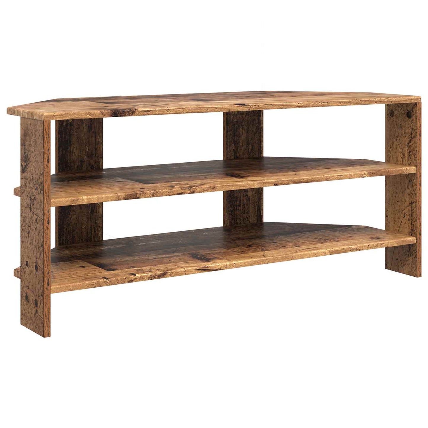 vidaXL ΓωνιακήΒάσηΤηλεόρασης 100 x 40,5 x 45 cm Παλαιωμένο ξύλο
