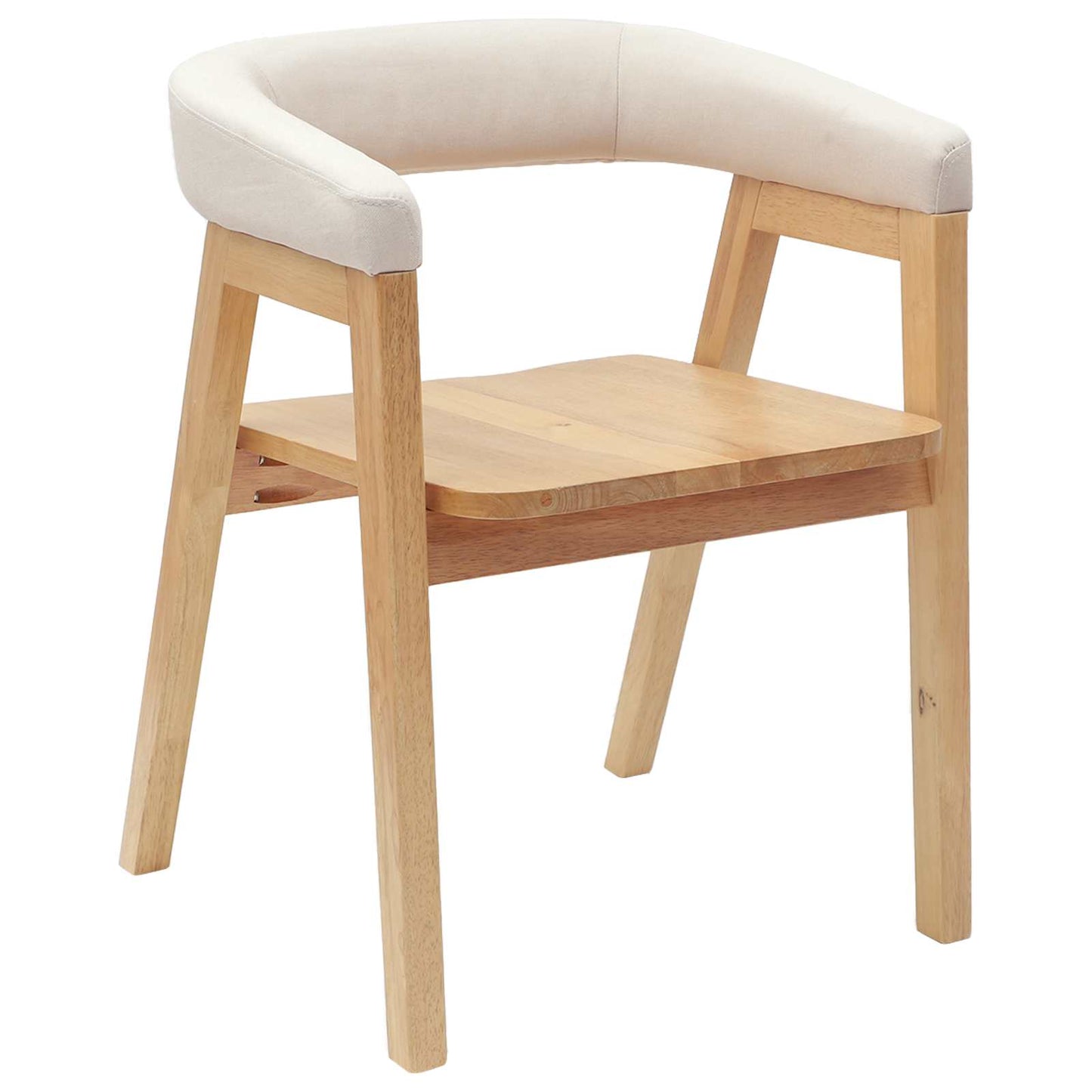vidaXL Καρέκλες φαγητού 2 pcs Φυσικό 54 x 57 x 73 εκ