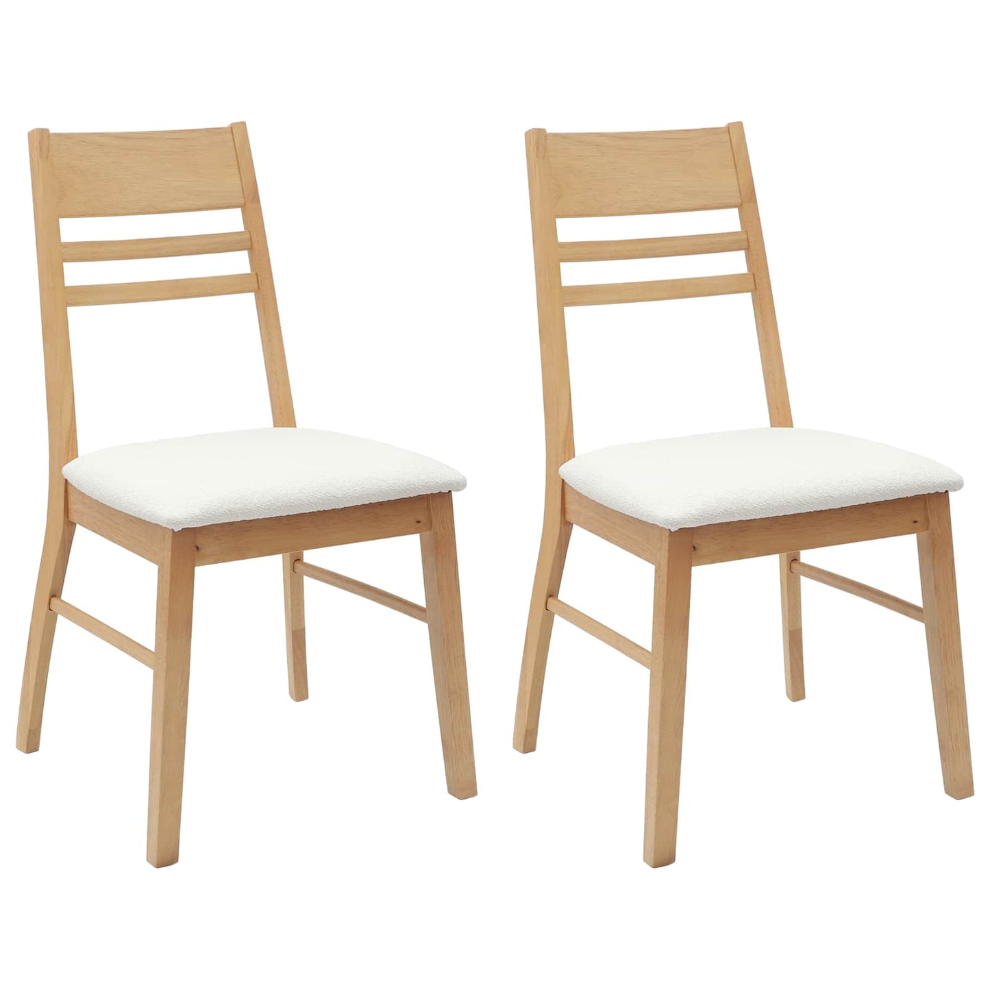 vidaXL Καρέκλες φαγητού 2 pcs Φυσικό 43 x 54 x 89 εκ.