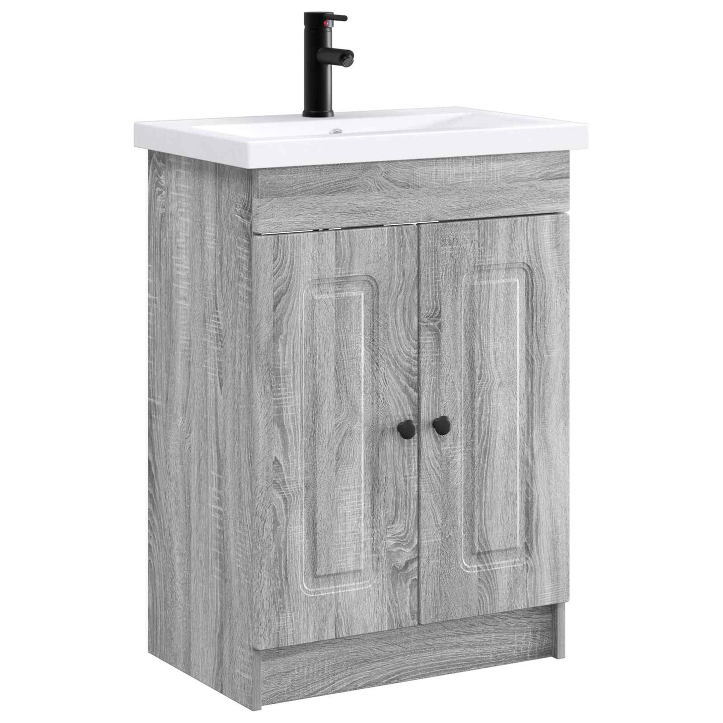 vidaXL Σετ Επίπλων Μπάνιου Γκρι Sonoma 78,5 x 37,5 x 81 cm